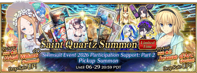 Swimsuit Event 2026 Participation Support: Part 2 Pickup Summon (Daily)